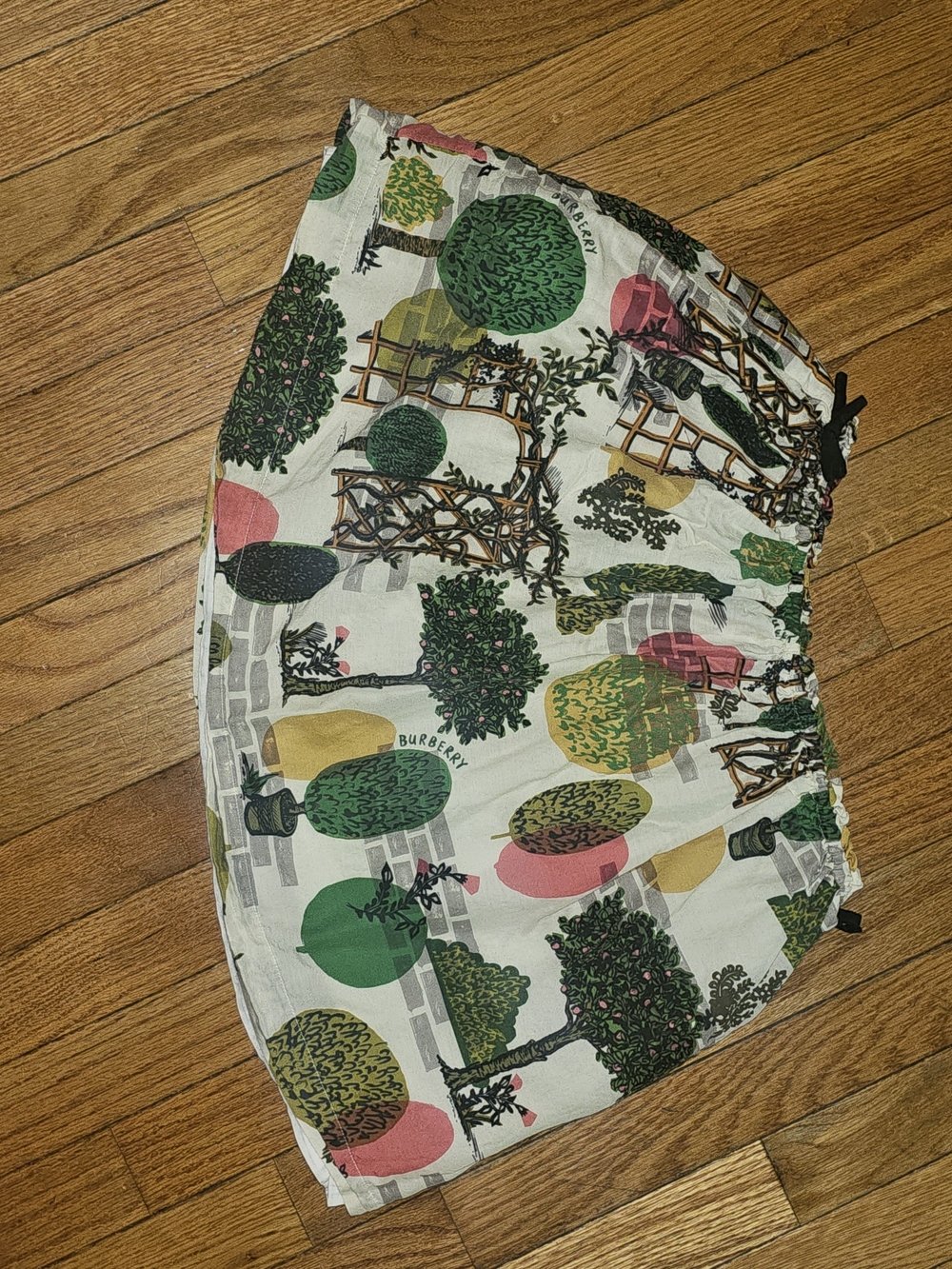 Burberry Girls 100% Cotton Skirt Topiary Print Size 12y